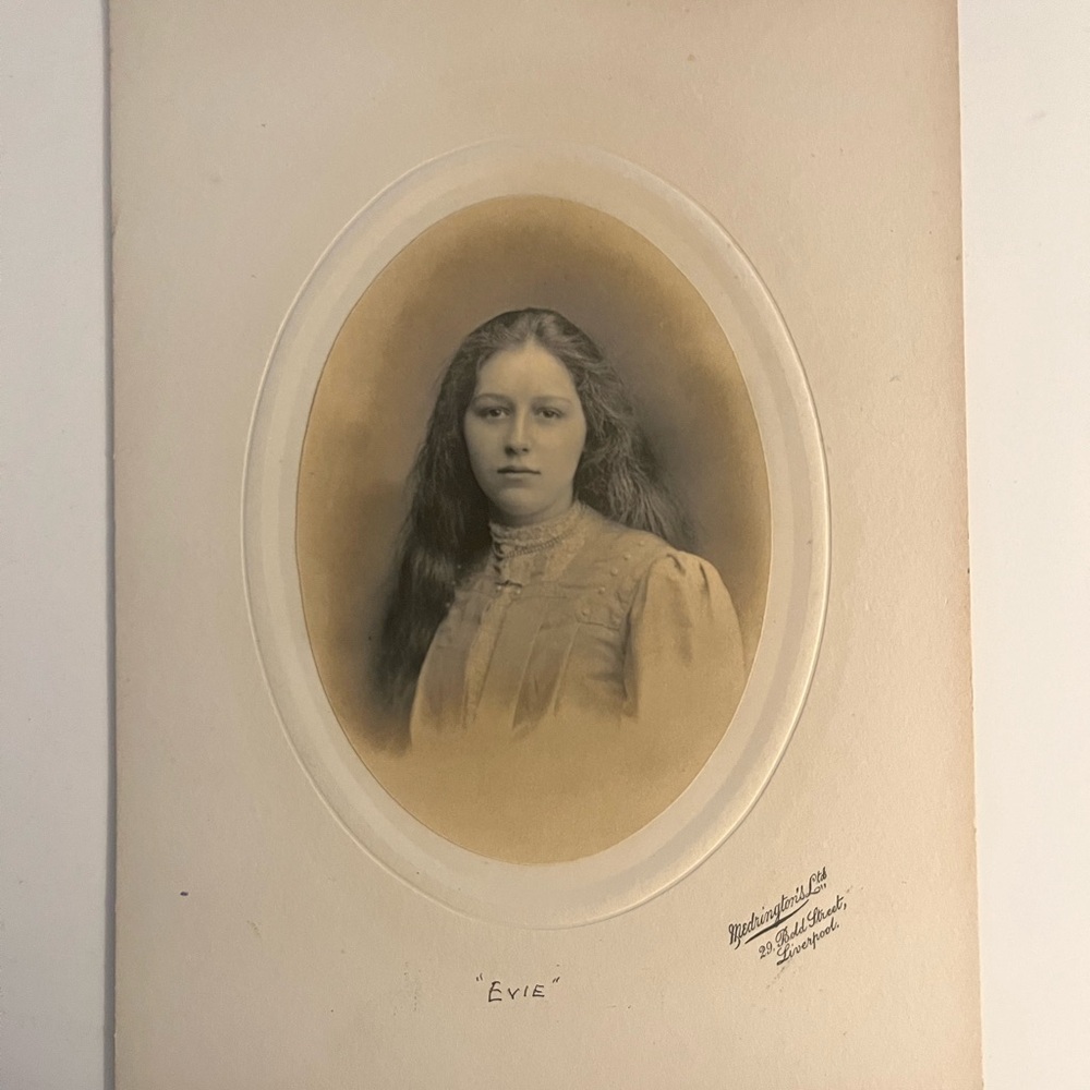 Late 1800’s early 1900’s Antique Photograph of a Young Woman